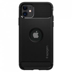 Оригинален гръб SPIGEN Rugged Armor - iPhone 11 черен мат - Img 1