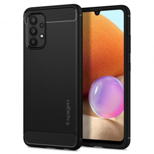 Оригинален гръб SPIGEN Rugged Armor - Samsung Galaxy A52 / A52 5G / A52s 5G черен мат - Img 1