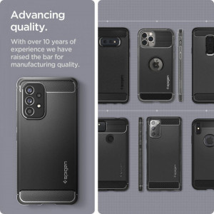 Оригинален гръб SPIGEN Rugged Armor - Samsung Galaxy A53 5G черен мат - Img 6