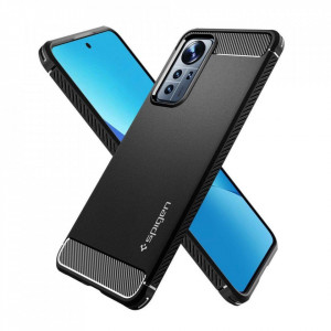 Оригинален гръб SPIGEN Rugged Armor - Xiaomi 12 Lite черен мат - Img 1