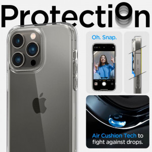 Оригинален гръб SPIGEN Ultra Hybrid - iPhone 14 Pro Max кристалнопрозрачен - Img 9