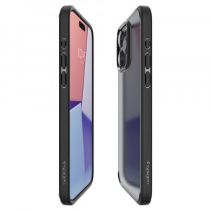 Оригинален гръб SPIGEN Ultra Hybrid - iPhone 15 Pro Max Frost Black - Img 8