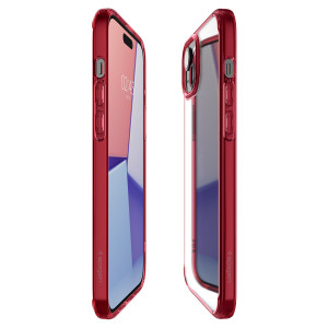 Оригинален гръб SPIGEN Ultra Hybrid - iPhone 15 Red Crystal - Img 4