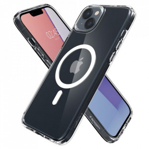 Оригинален гръб SPIGEN Ultra Hybrid MagSafe - iPhone 14 бял - Img 5