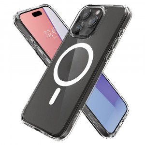 Оригинален гръб SPIGEN Ultra Hybrid MagSafe - iPhone 15 Pro Frost Clear - Img 7