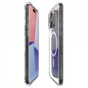 Оригинален гръб SPIGEN Ultra Hybrid MagSafe - iPhone 15 Pro Max бял - Img 8