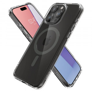 Оригинален гръб SPIGEN Ultra Hybrid MagSafe - iPhone 15 Pro Max графит - Img 7