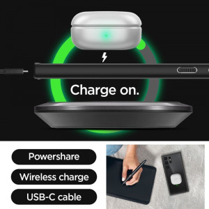 Оригинален гръб SPIGEN Ultra Hybrid - Samsung Galaxy S23 Ultra черен мат - Img 15