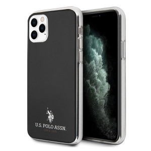 Оригинален гръб US POLO Shiny USHCN65TPUBK - iPhone 11 Pro Max черен - Img 1