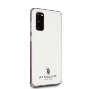 Оригинален гръб US POLO Shiny USHCS62TPUWH - Samsung Galaxy S20 / S20 5G бял - Img 3