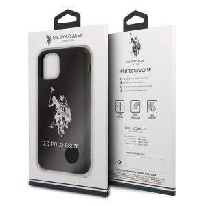 Оригинален гръб US POLO Silicone USHCN65sLHRBK - iPhone 11 Pro Max черен - Img 8