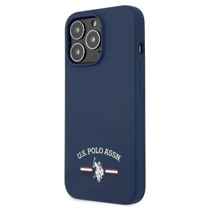 Оригинален гръб US POLO Silicone USHCP13XSFGV - iPhone 13 Pro Max тъмносин - Img 2
