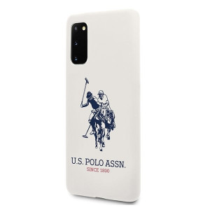 Оригинален гръб US POLO Silicone USHCS62SLHRWH - Samsung Galaxy S20 / S20 5G бял - Img 2