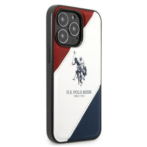 Оригинален гръб US POLO Tricolor Embossed USHCP14LPSO3 - iPhone 14 Pro бял - Img 4