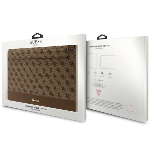 Оригинален калъф за лаптоп GUESS 4G Stripe Metal Logo GUCS14PS4SGW 14" кафяв - Img 4