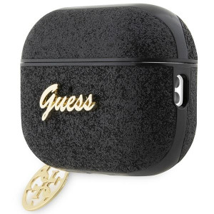 Оригинален калъф за слушалки GUESS Glitter Flake 4G Charm GUAP2GLGSHK - AirPods Pro 2 черен - Img 3