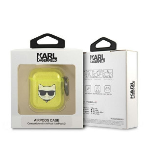 Оригинален калъф за слушалки Karl LAGERFELD Choupette KLA2UCHFY - AirPods жълт - Img 4