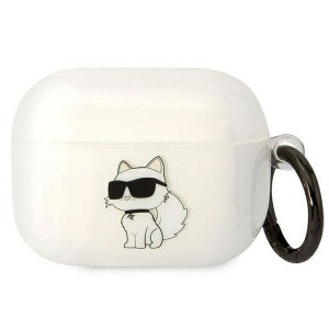 Оригинален калъф за слушалки Karl LAGERFELD Ikonik Choupette KLAPHNCHTCT - AirPods Pro прозрачен - Img 1