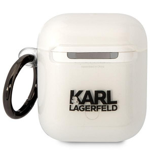 Оригинален калъф за слушалки Karl LAGERFELD Ikonik Choupette KLA2HNCHTCT - AirPods 1 / 2 прозрачен - Img 2