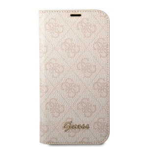 Оригинален калъф тип книга GUESS 4G Vintage Gold Logo GUBKP14LHG4SHP - iPhone 14 Pro розов - Img 3