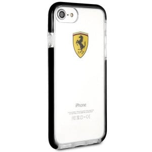 Оригинален прозрачен твърд гръб с цветна рамка FERRARI Shockproof FEGLHCP7BK - iPhone 7 / 8 / SE (2nd gen) / SE (3rd gen) черен - Img 5