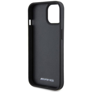 Оригинален твърд гръб AMG Leather Debossed Lines - iPhone 15 черен - Img 7
