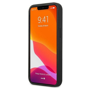 Оригинален твърд гръб AMG Leather Hot Stamped AMHCP13SDOLBK - iPhone 13 mini черен - Img 5