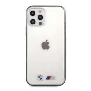 Оригинален твърд гръб BMW Sandblast BMHCP12LMBTOK - iPhone 12 Pro Max прозрачен с черна рамка - Img 3