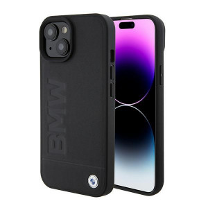 Оригинален твърд гръб BMW Signature Logo Imprint MagSafe BMHMP15SSLLBK - iPhone 15 черен - Img 1