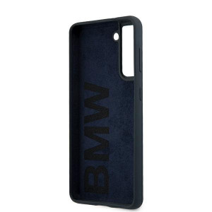 Оригинален твърд гръб BMW Silicone Signature BMHCS21MSILNA - Samsung Galaxy S21+ 5G тъмносин - Img 7