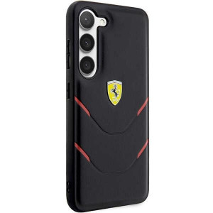 Оригинален твърд гръб FERRARI Hot Stamp Lines FEHCS23SPBAK - Samsung Galaxy S23 черен - Img 4