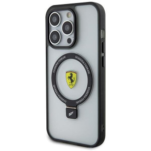 Оригинален твърд гръб FERRARI Ring Stand 2023 FEHMP15LUSCAH - iPhone 15 Pro прозрачен - Img 2