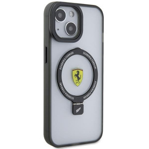Оригинален твърд гръб FERRARI Ring Stand 2023 MagSafe - iPhone 15 Plus / 14 Plus прозрачен - Img 4