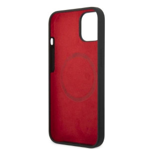 Оригинален твърд гръб FERRARI Silicone Metal Logo MagSafe FEHMSIP14MBK - iPhone 14 Plus черен - Img 7