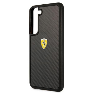 Оригинален твърд гръб FERRARI Track Real Carbon FEHCS22SFCAK - Samsung Galaxy S22 черен - Img 6