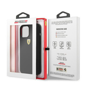 Оригинален твърд гръб FERRARI Track Silicone FESSIHCP12LBK - iPhone 12 Pro Max черен - Img 9