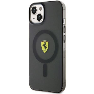 Оригинален твърд гръб FERRARI Translucent MagSafe FEHMP14MURKK - iPhone 14 Plus черен полупрозрачен - Img 2