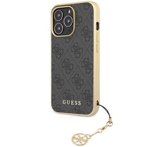Оригинален твърд гръб GUESS 4G Charms GUHCP14XGF4GGR - iPhone 14 Pro Max сив - Img 2