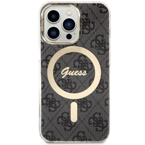 Оригинален твърд гръб GUESS 4G GUHMP13LH4STK - iPhone 13 Pro черен - Img 2