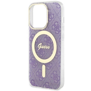 Оригинален твърд гръб GUESS 4G GUHMP14LH4STU - iPhone 14 Pro лилав - Img 6