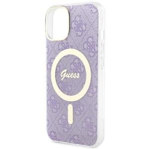 Оригинален твърд гръб GUESS 4G GUHMP14MH4STU - iPhone 14 Plus лилав - Img 6