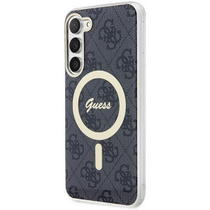Оригинален твърд гръб GUESS 4G MagSafe GUHMS23MH4STK - Samsung GalaxyS23+ черен - Img 2