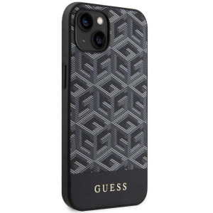 Оригинален твърд гръб GUESS GCube Stripes MagSafe GUHMP14SHGCFSEK - iPhone 14 черен - Img 4