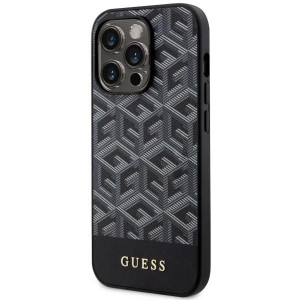 Оригинален твърд гръб GUESS GCube Stripes MagSafe GUHMP14XHGCFSEK - iPhone 14 Pro Max черен - Img 2