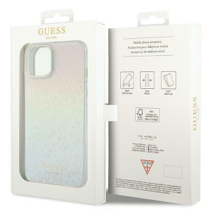 Оригинален твърд гръб GUESS IML Faceted Mirror Disco Iridescent - iPhone 12 / 12 pro многоцветен - Img 8