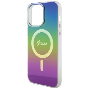 Оригинален твърд гръб GUESS IML Iridescent MagSafe - iPhone 15 Pro черен - Img 6
