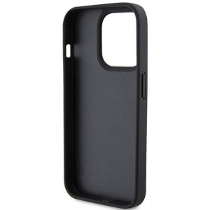 Оригинален твърд гръб GUESS Leather 4G Stamped - iPhone 15 Pro черен - Img 7