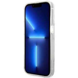Оригинален твърд гръб GUESS Liquid Glitter Marble GUHCP14LLCSGSGH - iPhone 14 Pro бял - Img 5