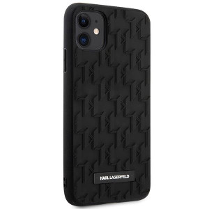 Оригинален твърд гръб KARL LAGERFELD 3D Monogram KLHCN61RUPKLPK - iPhone 11 черен - Img 4
