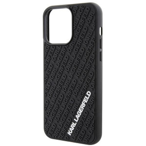 Оригинален твърд гръб KARL LAGERFELD 3D Rubber Multi Logo - iPhone 15 Pro Max черен - Img 6